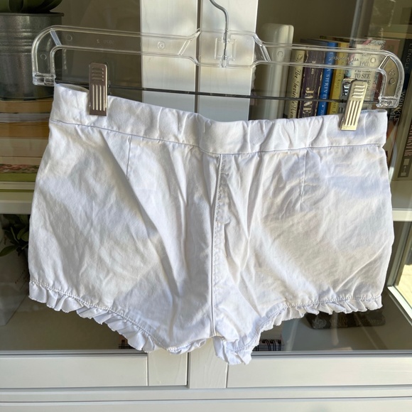 White ruffled Crewcuts Girls Adjustable Shorts - Picture 2 of 4